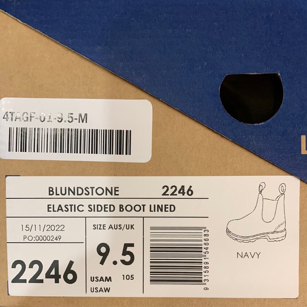 Blundstone 2246 Chelsea Boots - Leather, Men US Size 10.5 NEW WITH ORIGINAL BOX - Picture 6 of 7